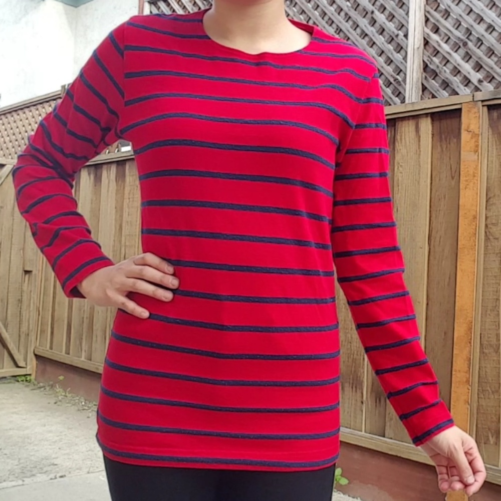 American Apparel Striped Boatneck Longsleeve